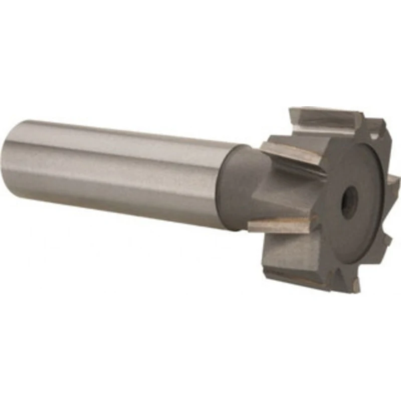 Made in USA ANSI 1208 (Old Std # 152) 1 Cut Diam, 3/8 Cut Width, 1/2 Shank, Staggered-Tooth Woodruff Keyseat Cutter C...